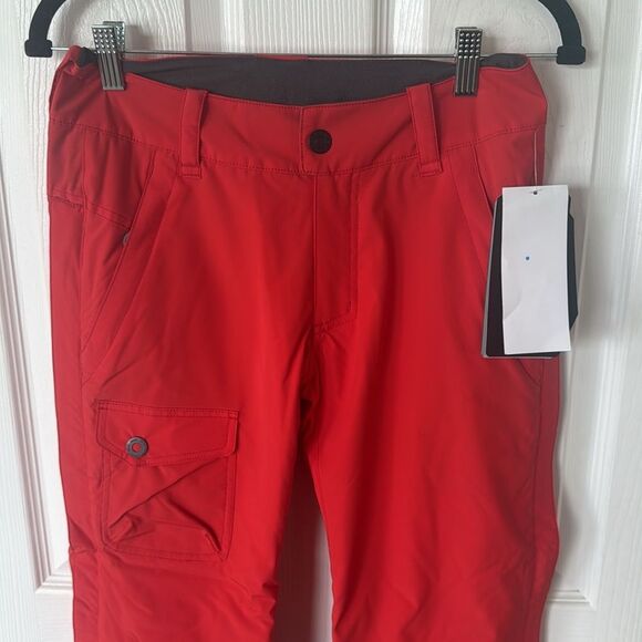 Sync Performance kids top step ski snowboard pant sz 8 in Red - Picture 2 of 4